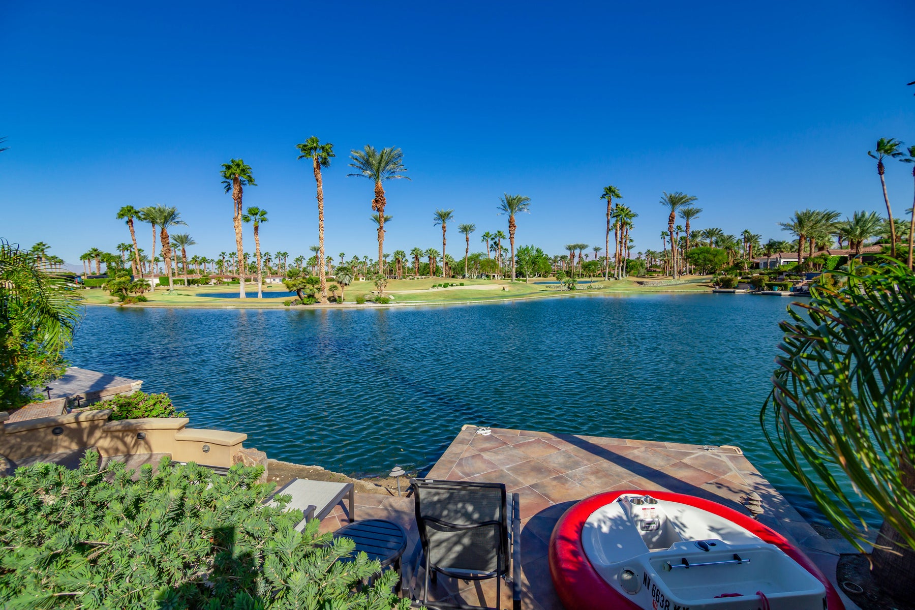 Panoramic water and golf views