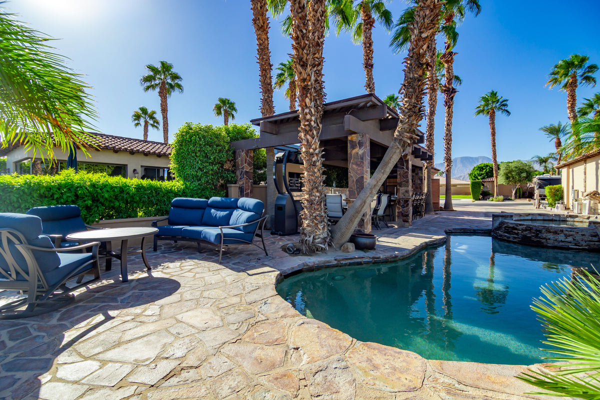 Poolside outdoor living